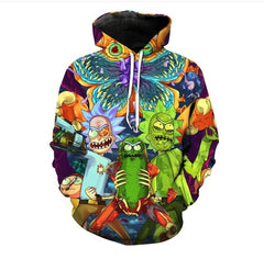 men Hoody sweatshirt Rick and Morty 3D hoodies Pullovers