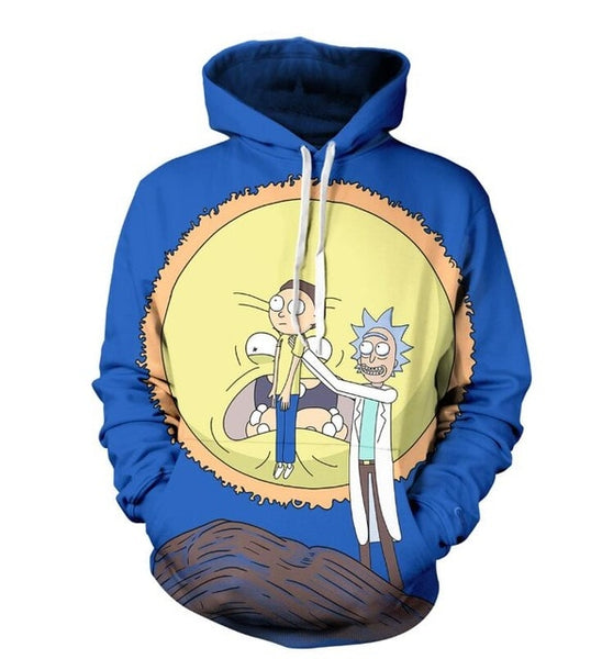 men Hoody sweatshirt Rick and Morty 3D hoodies Pullovers