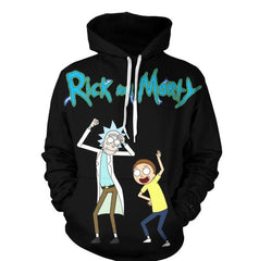 men Hoody sweatshirt Rick and Morty 3D hoodies Pullovers