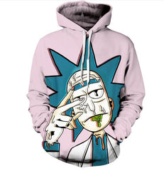 men Hoody sweatshirt Rick and Morty 3D hoodies Pullovers
