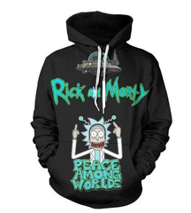 men Hoody sweatshirt Rick and Morty 3D hoodies Pullovers