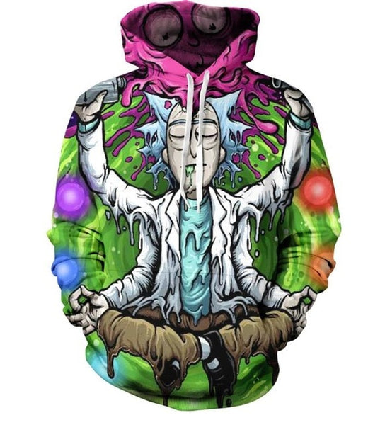 men Hoody sweatshirt Rick and Morty 3D hoodies Pullovers