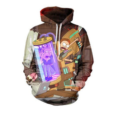 men Hoody sweatshirt Rick and Morty 3D hoodies Pullovers