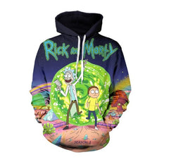 men Hoody sweatshirt Rick and Morty 3D hoodies Pullovers