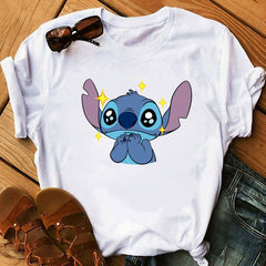 Tshirts Lovely Cartoon Female Printed Casual T Shirt Cute  Casual Tops
