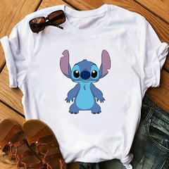 Tshirts Lovely Cartoon Female Printed Casual T Shirt Cute  Casual Tops