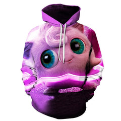 cartoon Pokemon Let' Go Pikachu  3D  Hoodies sweatshirts Men and Women thin