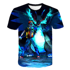 cartoon Pokemon Let' Go Pikachu  3D  Hoodies sweatshirts Men and Women thin