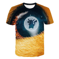 cartoon Pokemon Let' Go Pikachu  3D  Hoodies sweatshirts Men and Women thin