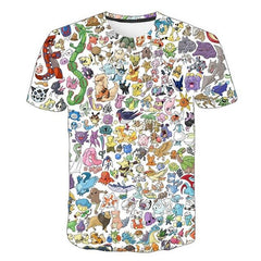 cartoon Pokemon Let' Go Pikachu  3D  Hoodies sweatshirts Men and Women thin