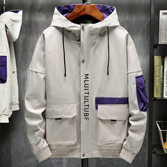 High quality jackets men autumn winter loose fashion hip hop big pockets