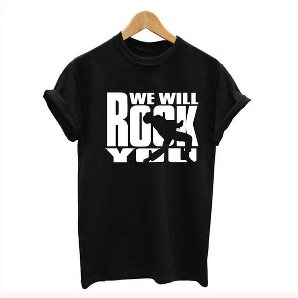 T shirt Women Punk Style Rock Band Queen Short Sleeve T-shirt Fashion Women Streetwear Summer T-shirt
