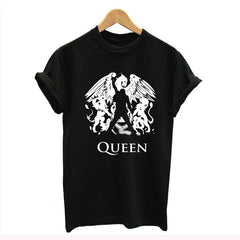 T shirt Women Punk Style Rock Band Queen Short Sleeve T-shirt Fashion Women Streetwear Summer T-shirt