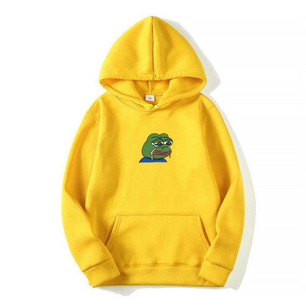 Sad tearing frog Print Hoodies Men  Sweatshirts New