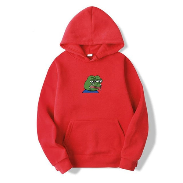 Sad tearing frog Print Hoodies Men  Sweatshirts New