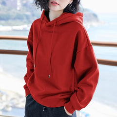 New Plus velvet Basic Hoodies For Women Leisure Female winter Solid Colour Casual SweatshirtHip Pop Tops