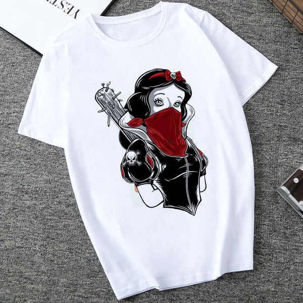 T Shirt Women Princess Print Vogue Harajuku Aesthetic T Shirt Plus Size T-shirt Camiseta Mujer