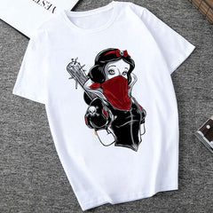 T Shirt Women Princess Print Vogue Harajuku Aesthetic T Shirt Plus Size T-shirt Camiseta Mujer