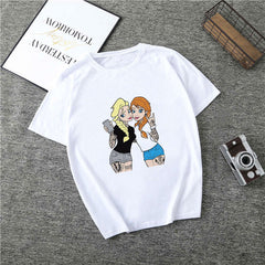 T Shirt Women Princess Print Vogue Harajuku Aesthetic T Shirt Plus Size T-shirt Camiseta Mujer