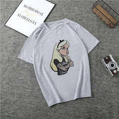 T Shirt Women Princess Print Vogue Harajuku Aesthetic T Shirt Plus Size T-shirt Camiseta Mujer