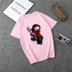 T Shirt Women Princess Print Vogue Harajuku Aesthetic T Shirt Plus Size T-shirt Camiseta Mujer