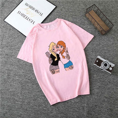 T Shirt Women Princess Print Vogue Harajuku Aesthetic T Shirt Plus Size T-shirt Camiseta Mujer