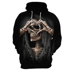 Man hoodie Sweatshirts autumn 3D Skull New quality men's hip hop