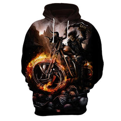 Man hoodie Sweatshirts autumn 3D Skull New quality men's hip hop
