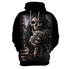 Man hoodie Sweatshirts autumn 3D Skull New quality men's hip hop