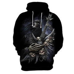 Man hoodie Sweatshirts autumn 3D Skull New quality men's hip hop