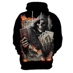 Man hoodie Sweatshirts autumn 3D Skull New quality men's hip hop