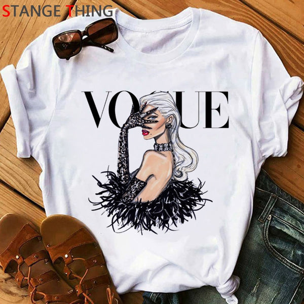 Princess Harajuku Funny Cartoon T Shirt Women Ullzang Vogue Cute