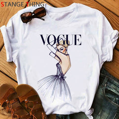 Princess Harajuku Funny Cartoon T Shirt Women Ullzang Vogue Cute