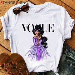 Princess Harajuku Funny Cartoon T Shirt Women Ullzang Vogue Cute