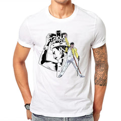 Men's Freddie Mercury The Queen T-Shirt Mens t-shirts Hip Hop Rock Hipster T Shirt Casual Tshirts Harajuku Top Tees
