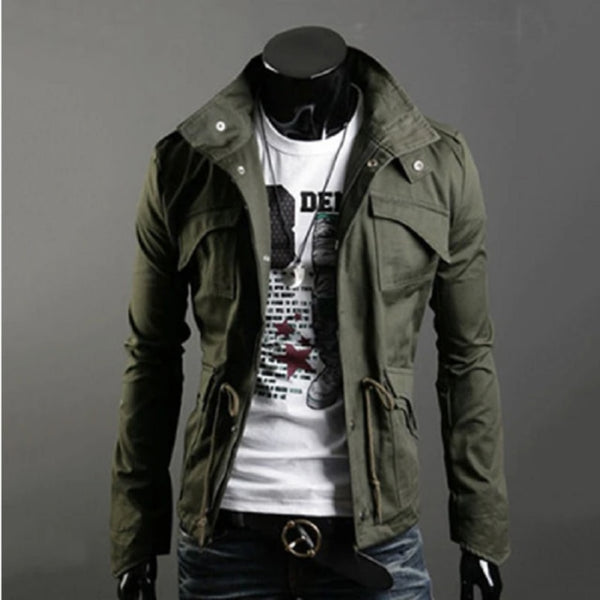 Jacket Men Spring Autumn Cotton Windbreaker Pilot Coat