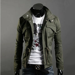 Jacket Men Spring Autumn Cotton Windbreaker Pilot Coat