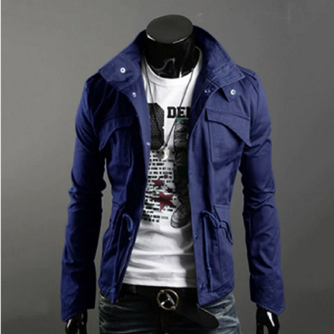 Jacket Men Spring Autumn Cotton Windbreaker Pilot Coat