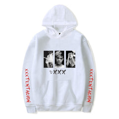 Hoodies Men Belt Pullover Front Pocket Streetwear Cotton