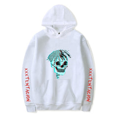 Hoodies Men Belt Pullover Front Pocket Streetwear Cotton