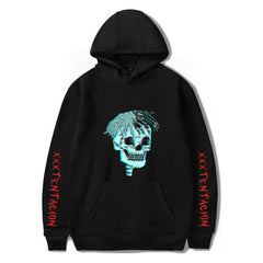 Hoodies Men Belt Pullover Front Pocket Streetwear Cotton