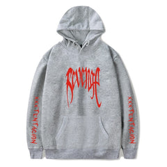 Hoodies Men Belt Pullover Front Pocket Streetwear Cotton
