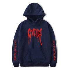 Hoodies Men Belt Pullover Front Pocket Streetwear Cotton