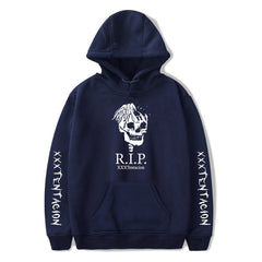 Hoodies Men Belt Pullover Front Pocket Streetwear Cotton
