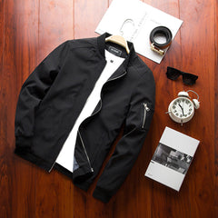 Spring New Men's Bomber Zipper Jacket Male Casual Streetwear