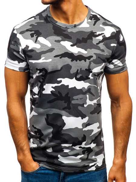 New e t-shirt men Casual O-neck Cotton streetwear t shirt Men Gym Short Sleeve